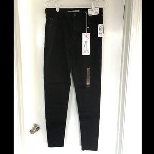 Black Celebrity Pink Mid Rise Skinny Jeans